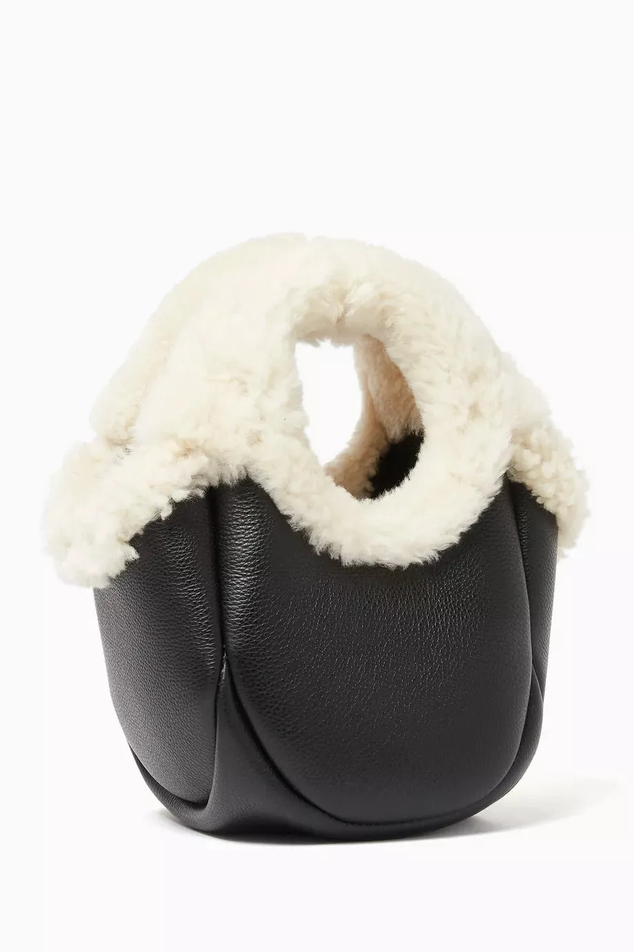 Shearling Mini Bucket Bag