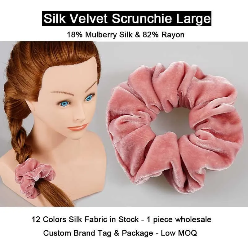 Silk Velvet Scrunchie Large