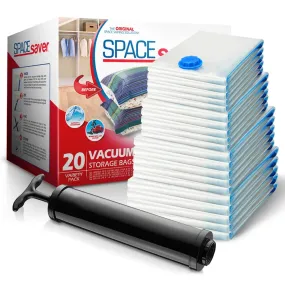 Space Bags Vacuum Storage Bags (Variety 20 Pack) Save 80% On Clothes Storage