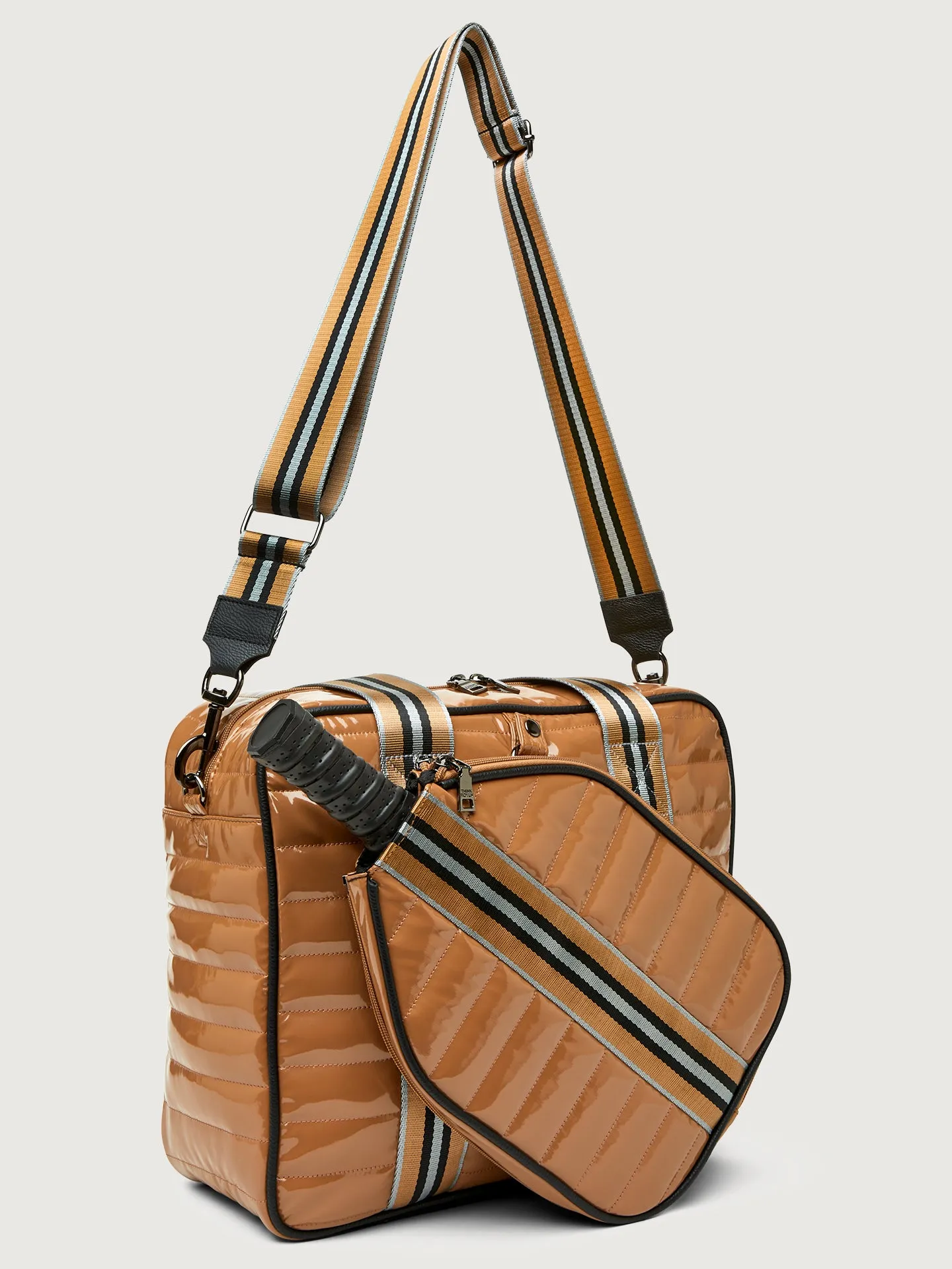 Sporty Spice Pickleball Bag - Dark Nude Patent