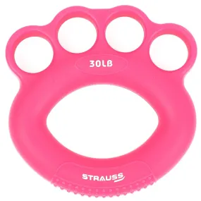 Strauss Adjustable Finger and Hand Exerciser | Finger&Palm Gripper | Hand Strengthener for Carpal Tunnel Relief and Grip Strength for Men & Women, (Pink)