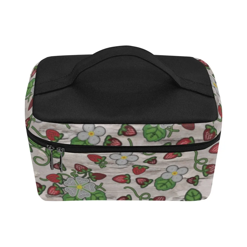 Strawberry Dreams Bright Birch Cosmetic Bag/Large