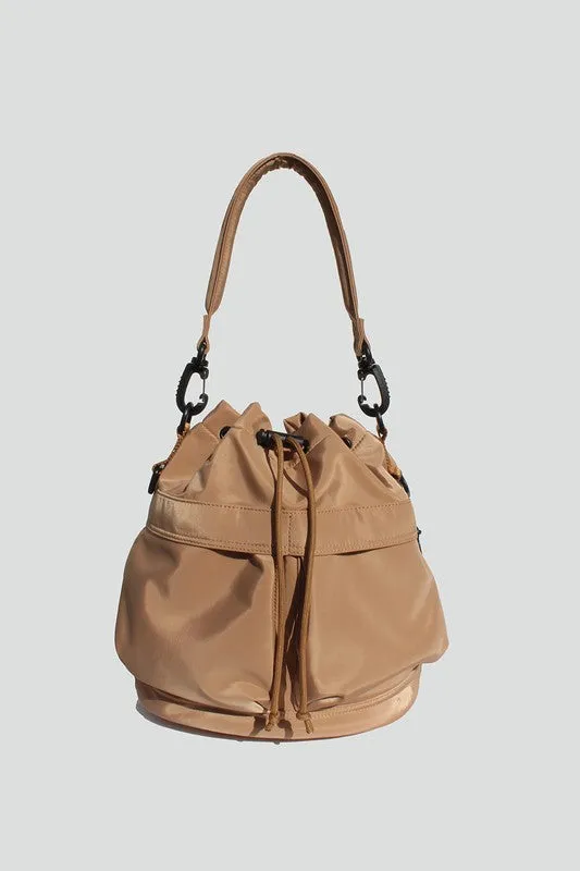 STREET LEVEL NYLON BUCKET BAG