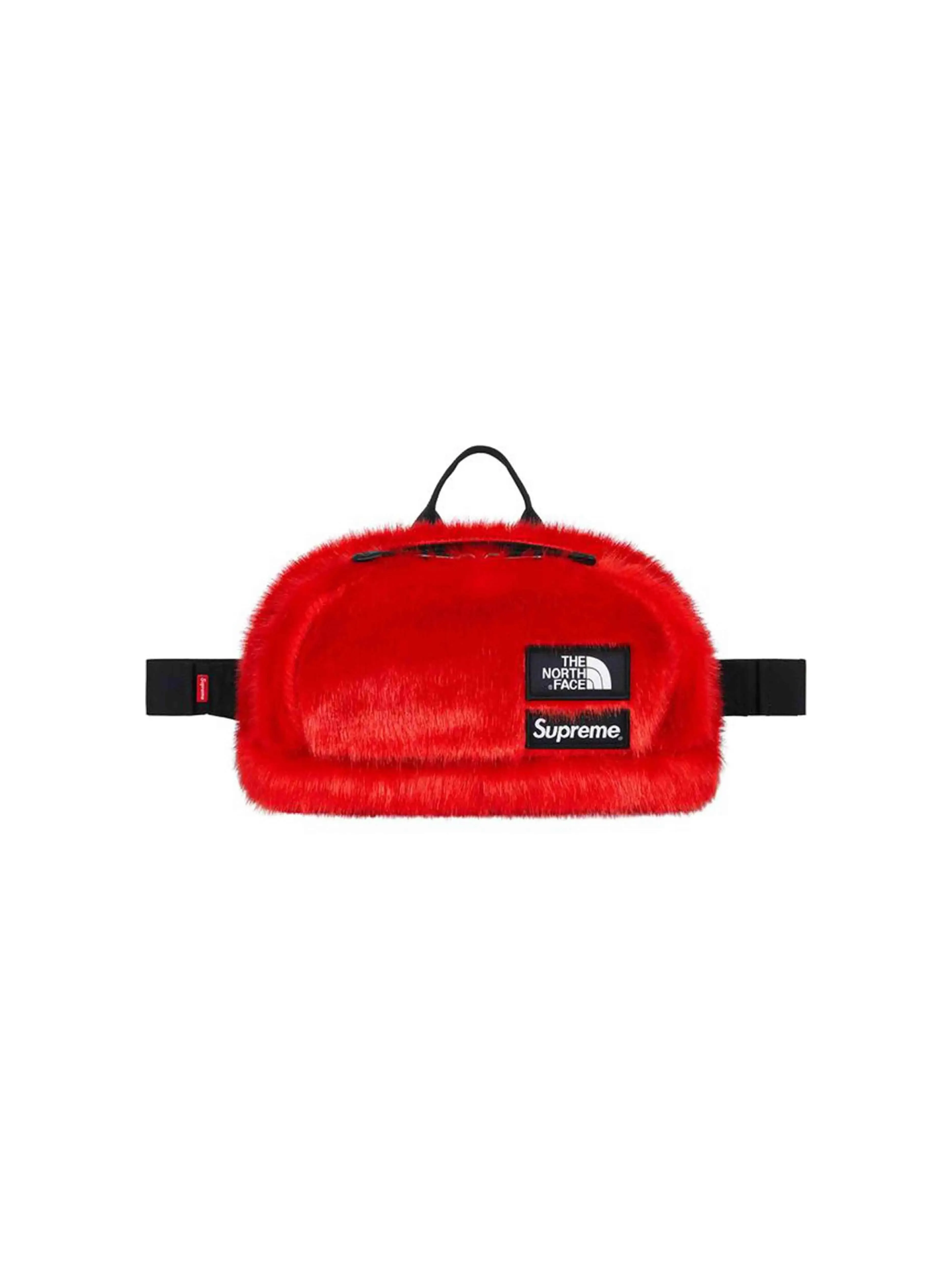 Supreme X The North Face Faux Fur Waist Bag Red [FW20]