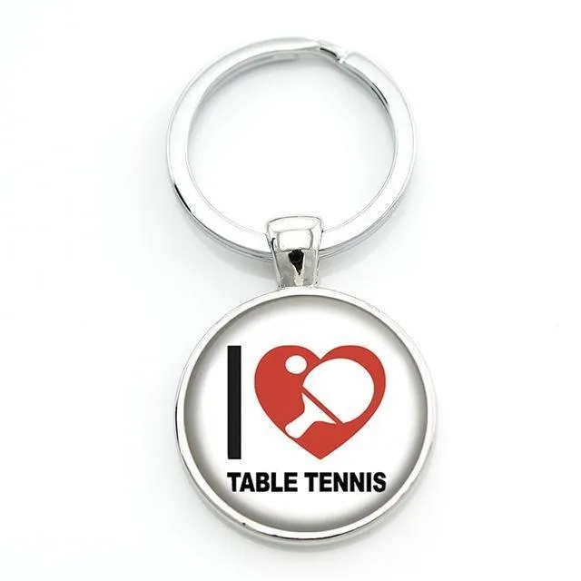 Table Tennis Key Ring