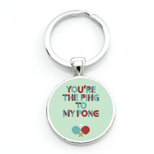 Table Tennis Key Ring