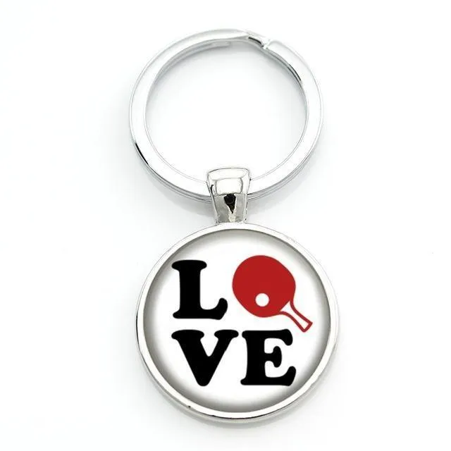 Table Tennis Key Ring