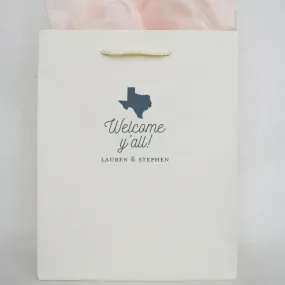 Texas Wedding Hotel Welcome Gift Bags