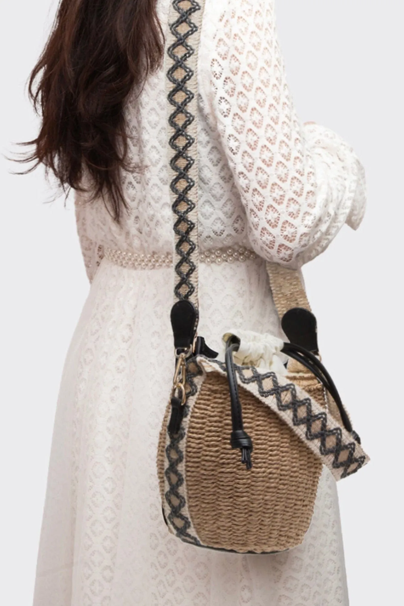 TG10621 Shaina Rattan Bucket Bag