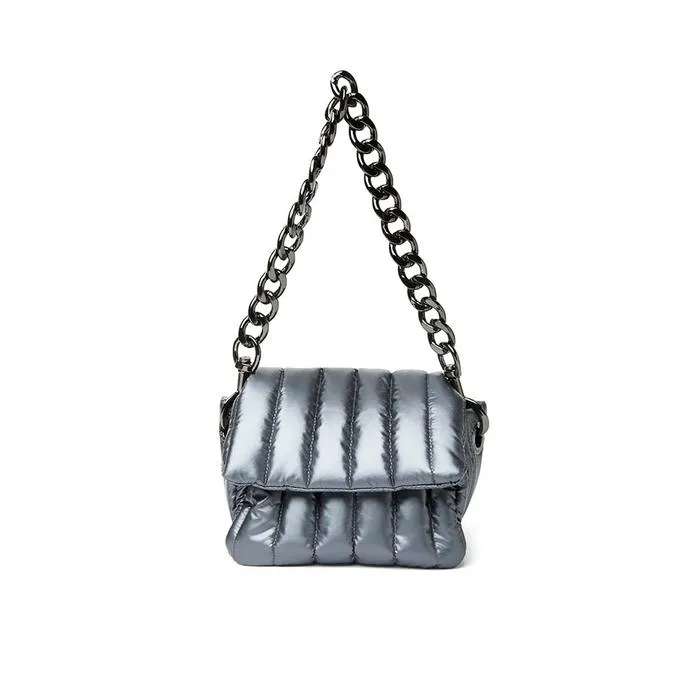 Think Royln - Petite Bar Bag in Pearl Grey