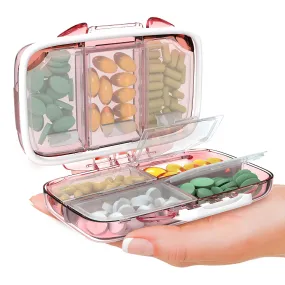 Travel Pill Organizer Moisture Proof Pill Holder Daily Medicine Organizer Box