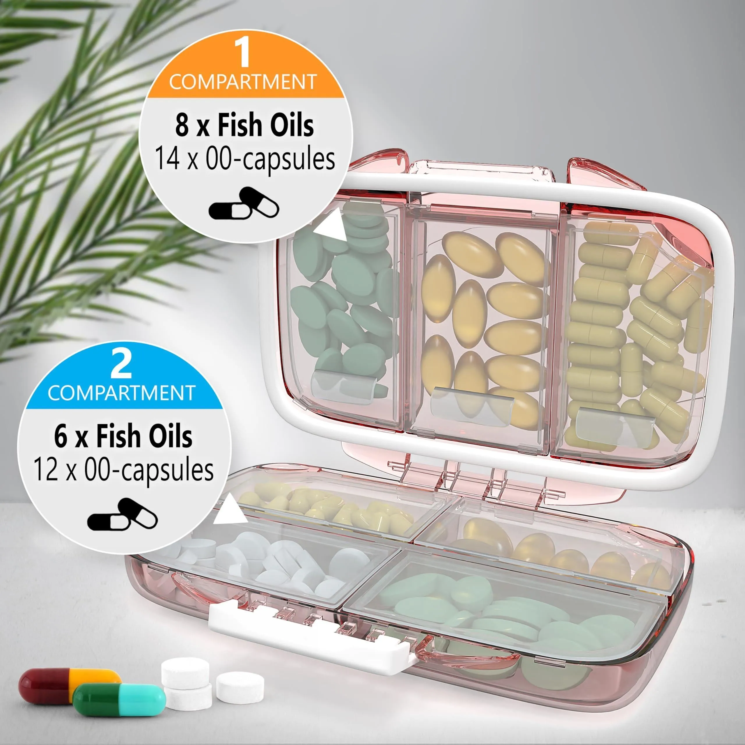 Travel Pill Organizer Moisture Proof Pill Holder Daily Medicine Organizer Box