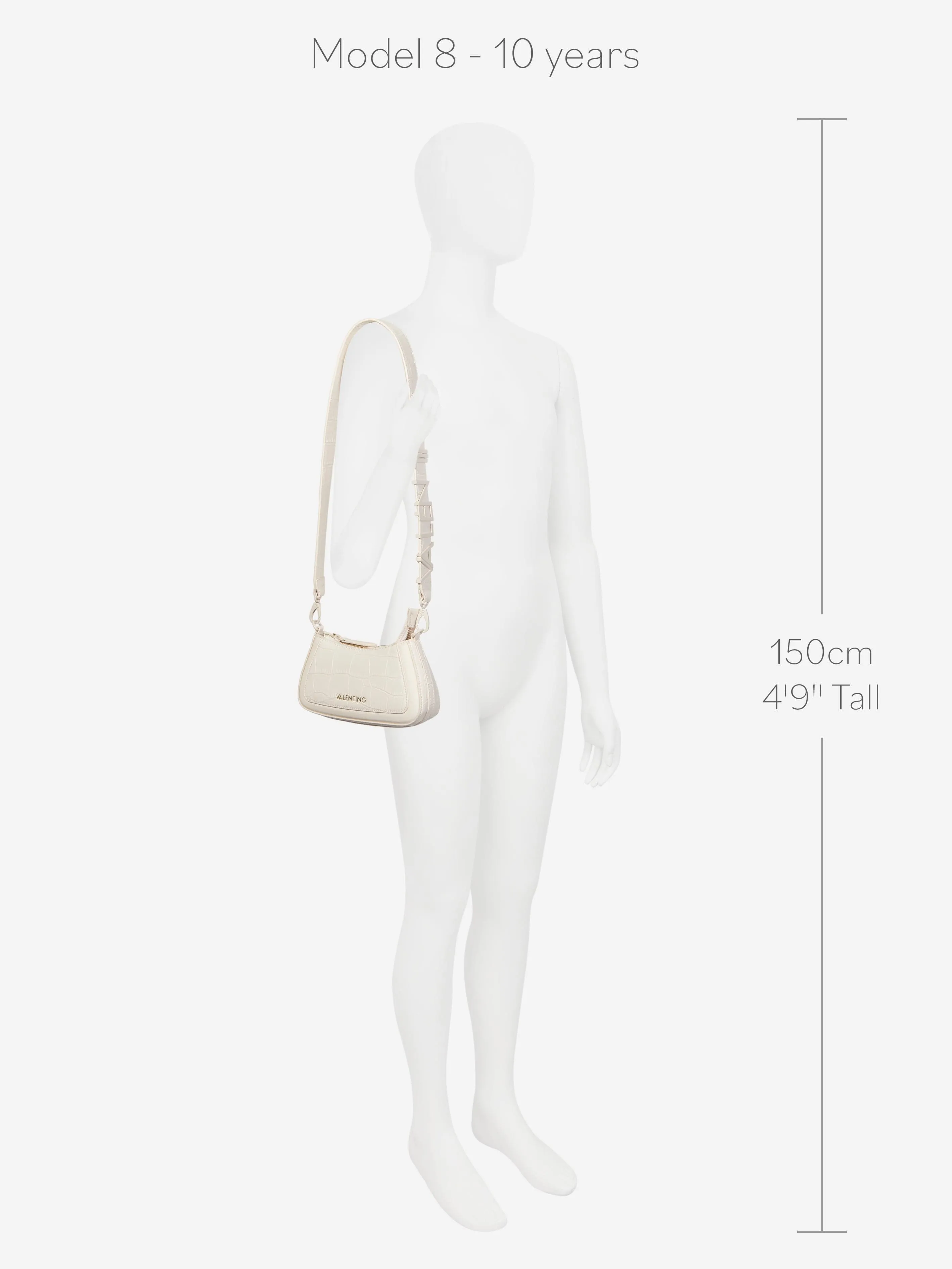 Valentino Girls Surrey Shoulder Bag in Ivory (31.9cm)