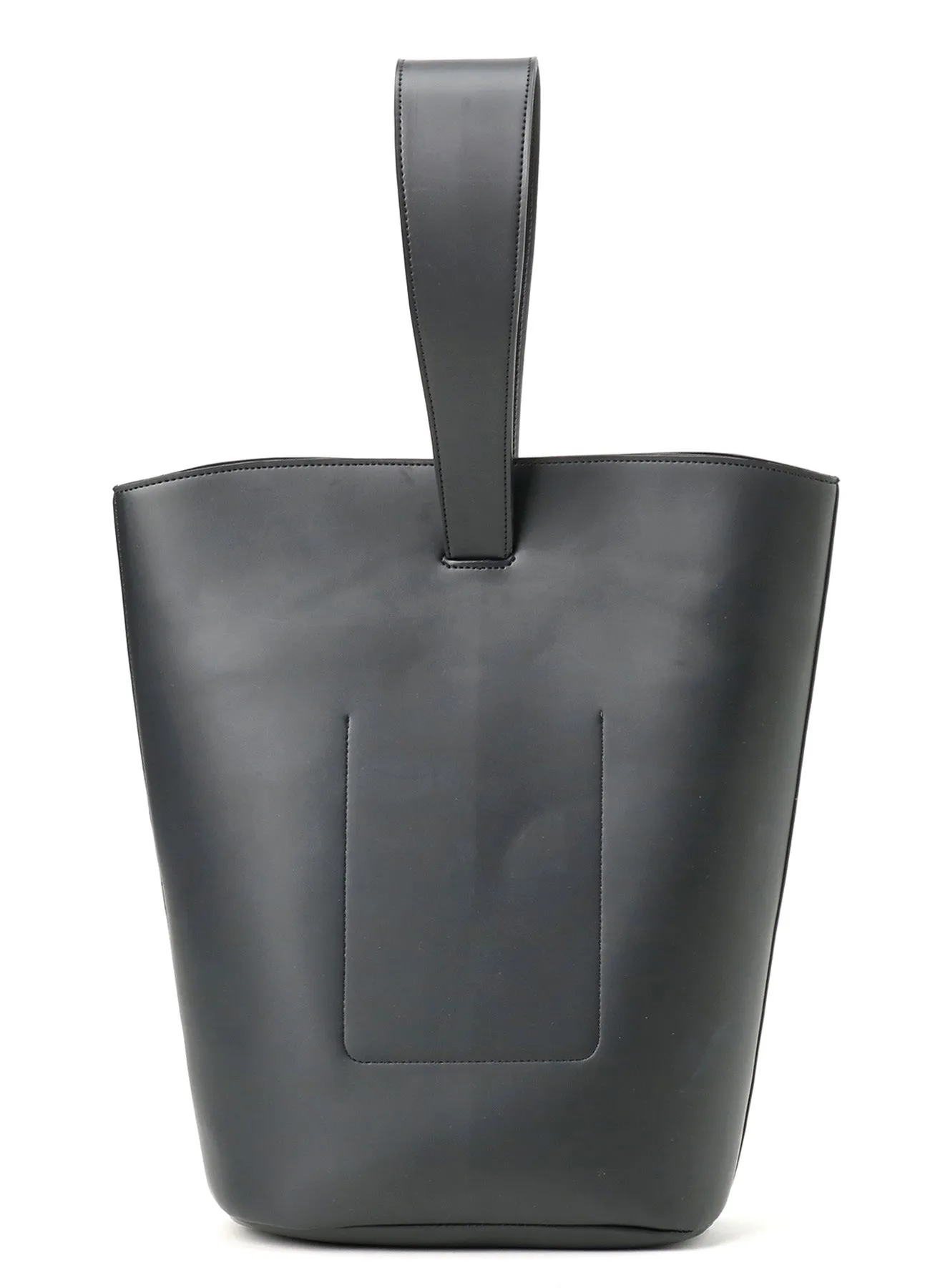 VEGAN LEATHER BUCKET TOTE