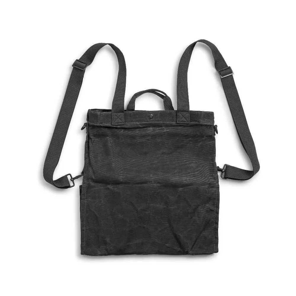 Waxed Canvas Gathering Bag - Slate Grey