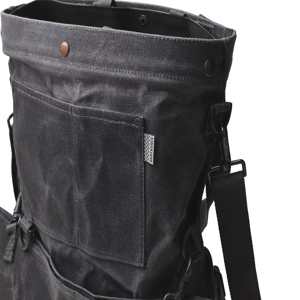 Waxed Canvas Gathering Bag - Slate Grey