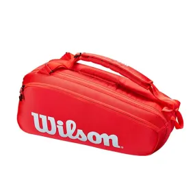 Wilson Super Tour 2021 6 Pack Red Tennis Bag