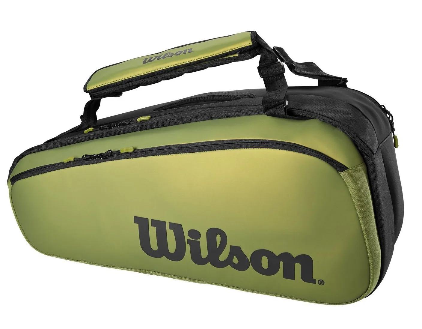 Wilson Super Tour 9-Racquet Bag Green Matte/Black Blade Series