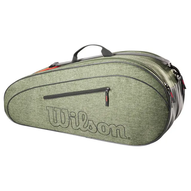 Wilson Team 6 Racquet Tennis Bag - Heather Green