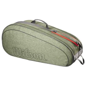 Wilson Team 6 Racquet Tennis Bag - Heather Green