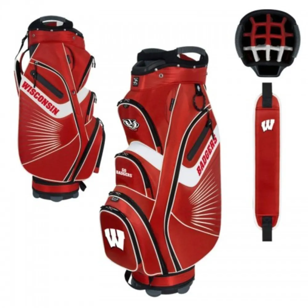 Wisconsin Badgers WinCraft "The Bucket II" 14-Way Cooler Cart Golf Bag