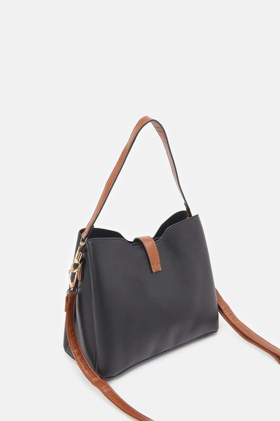 Women Black Bucket Bag