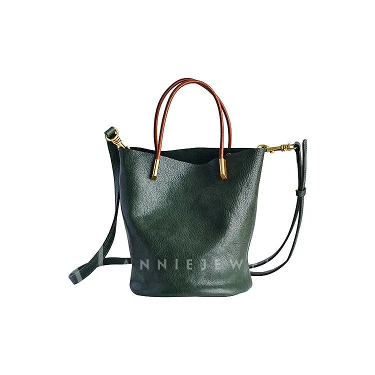 Women's Crossbody Bucket Bag Leather Small Leather Bucket Bag Crossbody