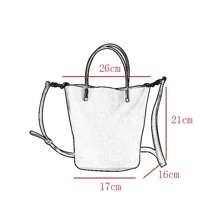 Women's Crossbody Bucket Bag Leather Small Leather Bucket Bag Crossbody