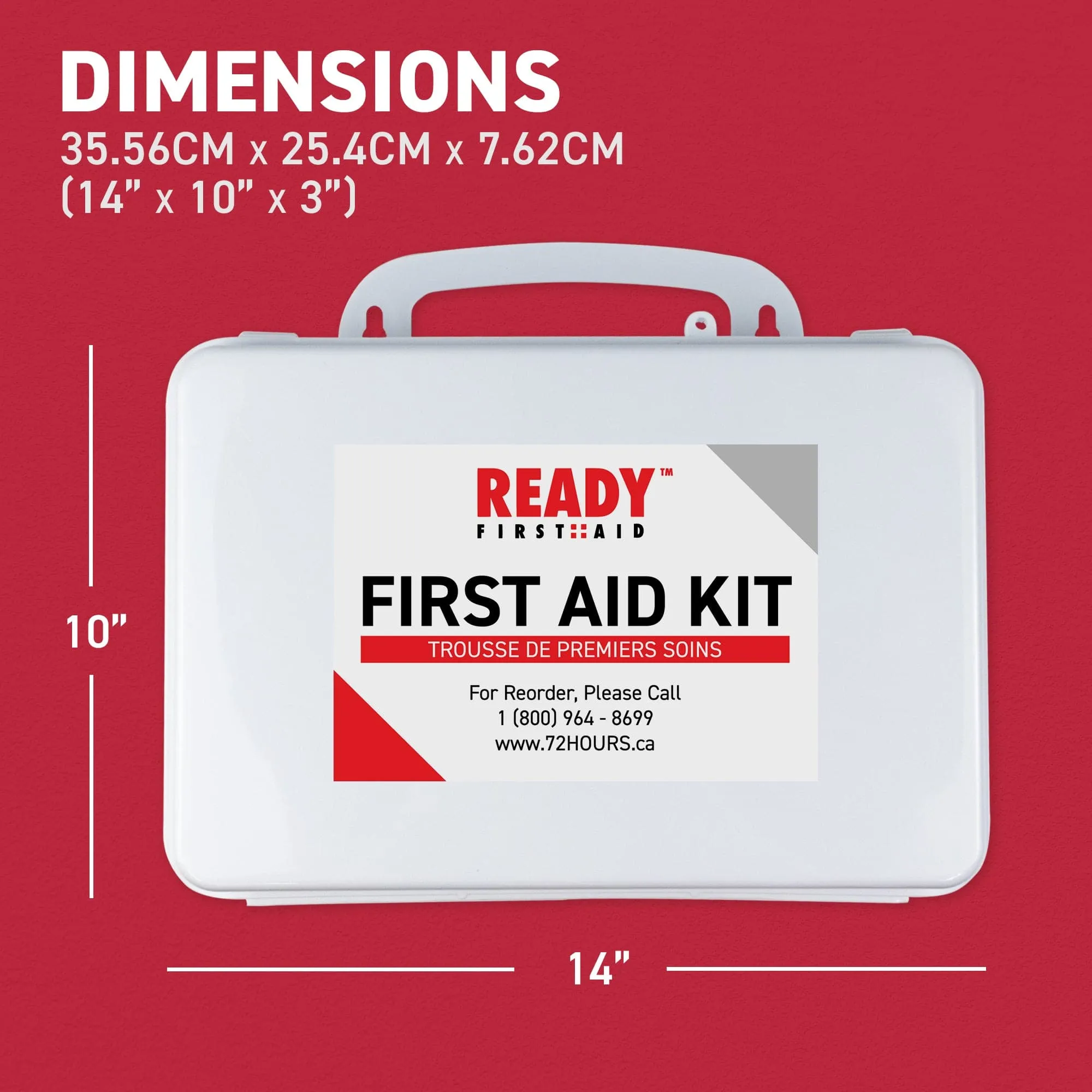 WorkSafeBC BC Level 1 First Aid Kit with Plastic Box