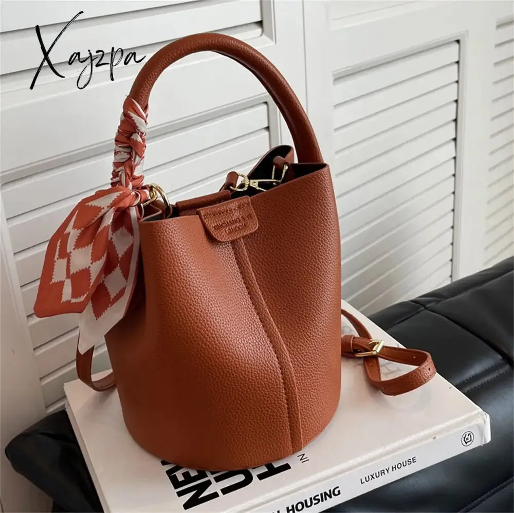 Xajzpa - Large capacity hand bag new fashion women&#39;s bag high-grade sense one shoulder bag versatile bucket bag crossbody bag